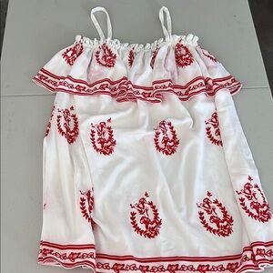 Tularosa White and Red Dress